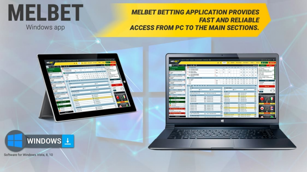 Melbet application for Windows