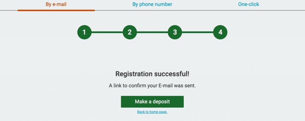 Melbet e-mail registration, the last step